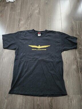 Vintage Honda Goldwing Graphic T-Shirt - Black, Size Large